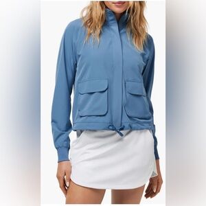 TravisMathew Post Match Golf Jacket in Copen Blue size Small